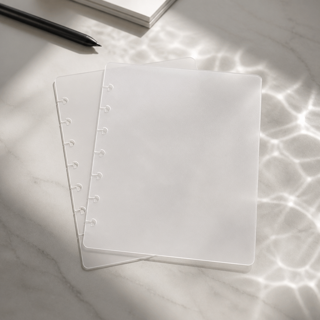Discbound Planner Cover Set | Frosted Front + Back