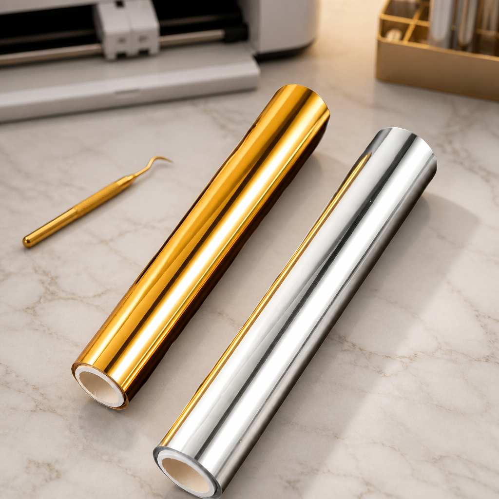 Toner Reactive Foil | Luxe Metallic Duo Set | 5M Silver + Gold Foil