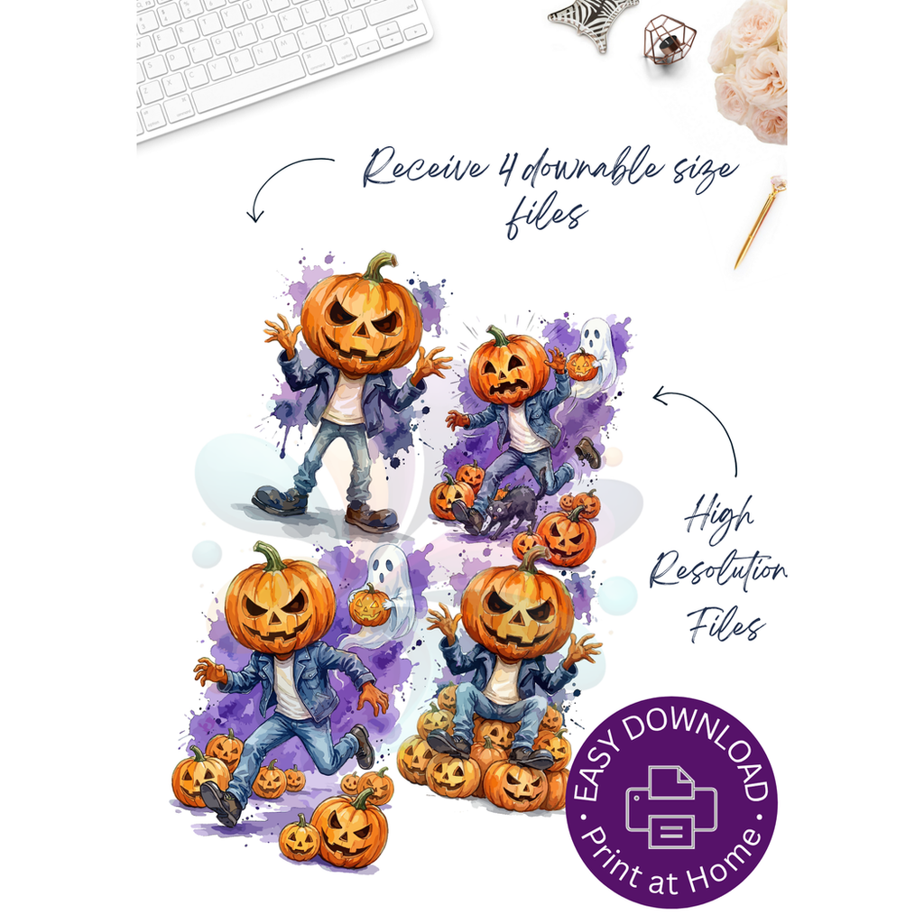 Halloween Menacing Jack‑O’Lantern Planner Dashboard Series | Digital Download