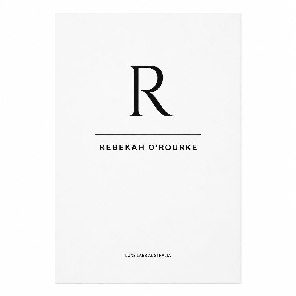 Custom Monogram Vellum Dashboard Overlay | Black Print