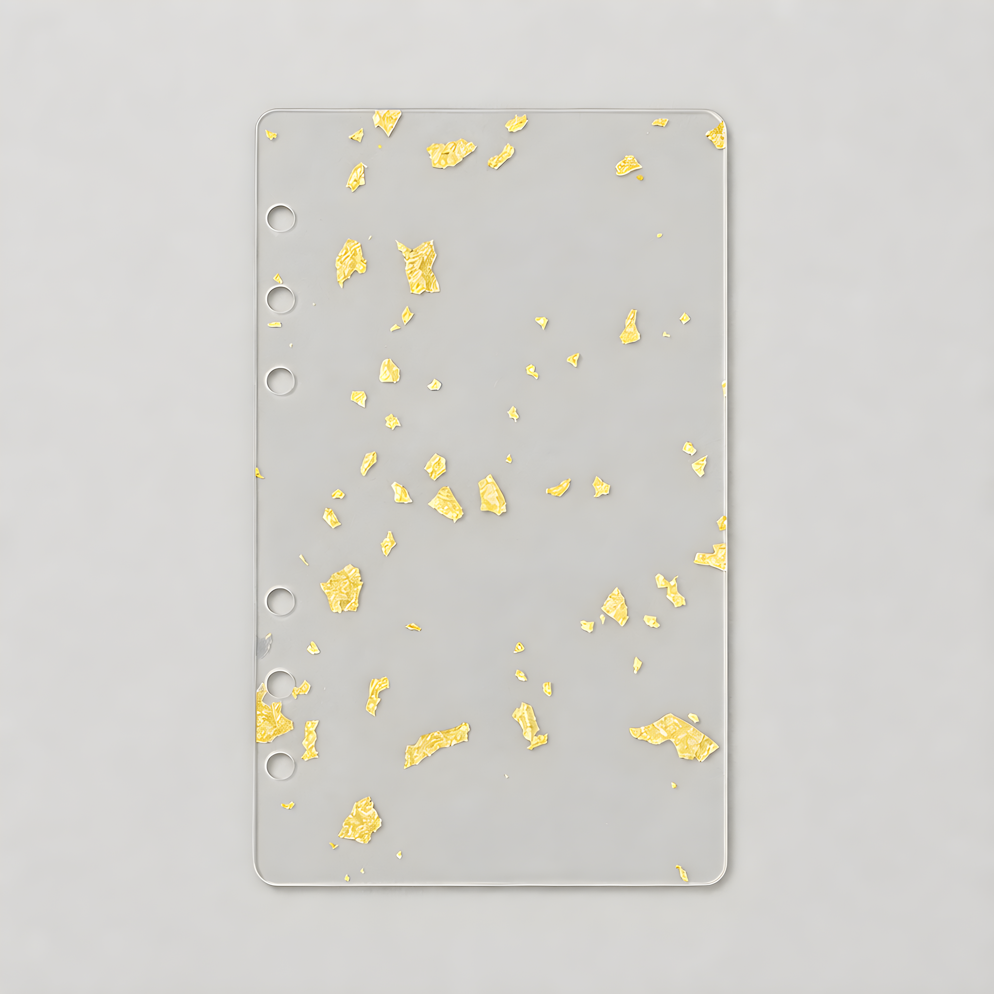A5 Acrylic 6-Ring Dashboard - Gold Foil Edition