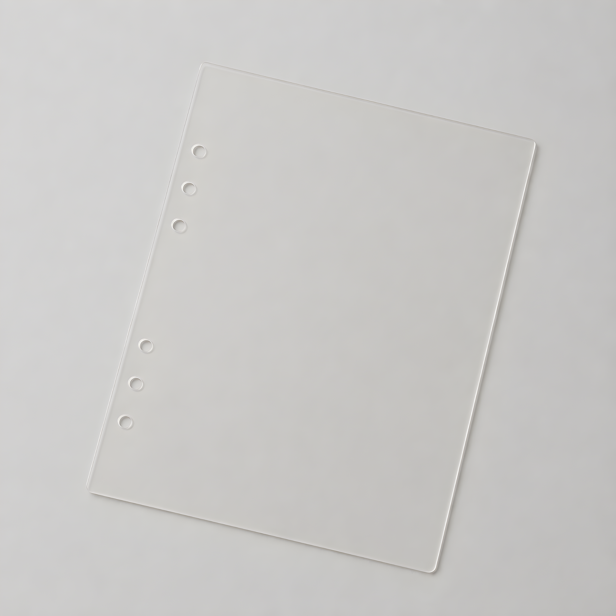 A5 Acrylic 6-Ring Dashboard - Clear