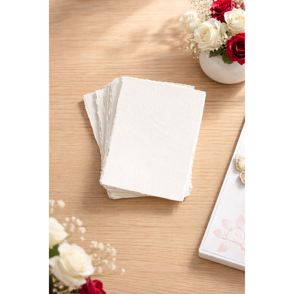 Cotton Paper Hand-Torn Edges 250gsm - A5