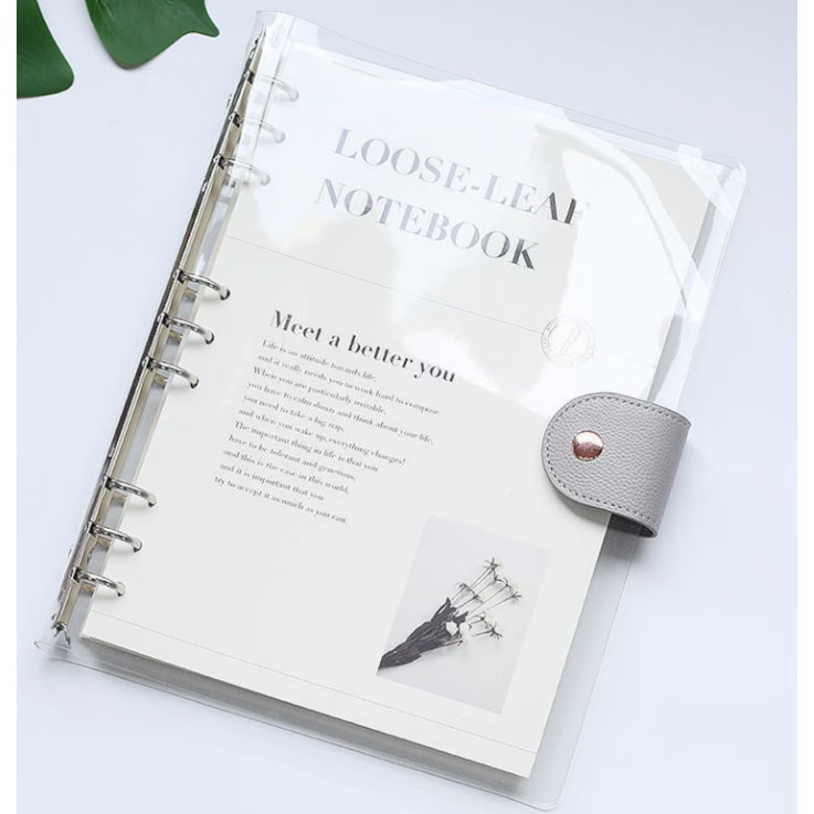 Transparent Planner - 6 Ring Binder