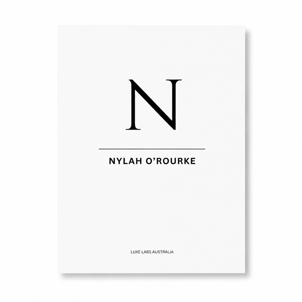 Custom Monogram Vellum Dashboard Overlay | Black Print