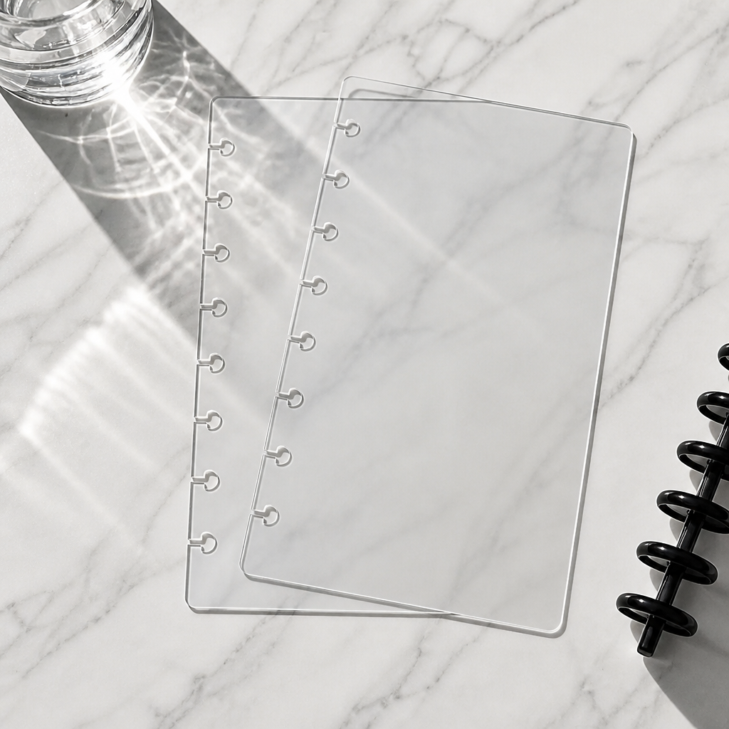 Discbound Planner Cover Set | Crystal Clear Front + Back