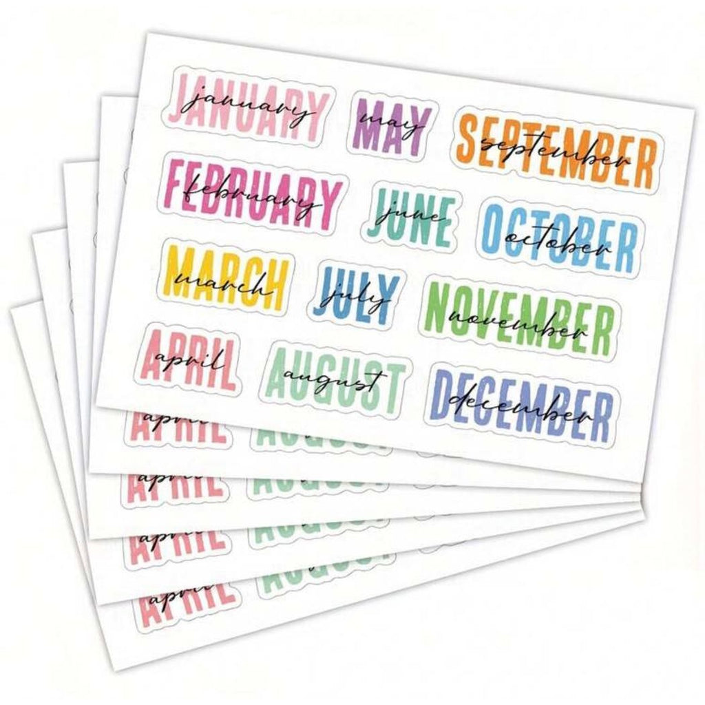Monthly Stickers | Planner & Journal Stickers