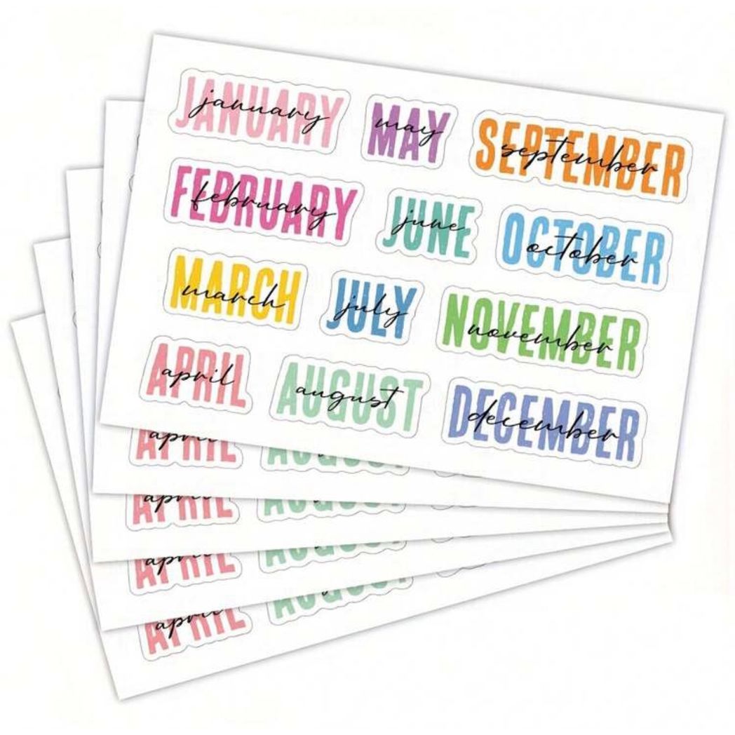 Monthly Stickers | Planner & Journal Stickers
