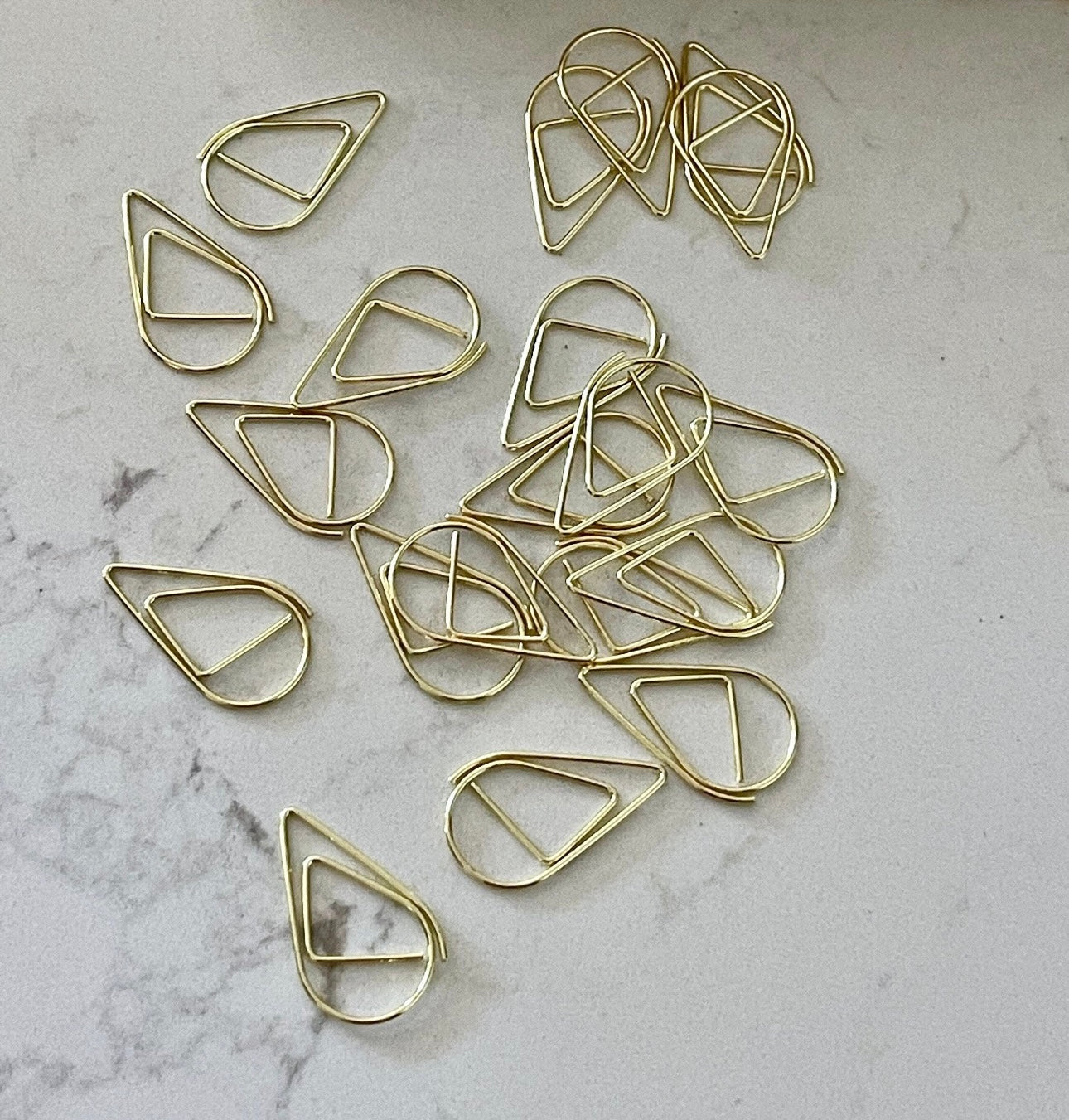 Tear Drop Paperclip 25mm | Gold