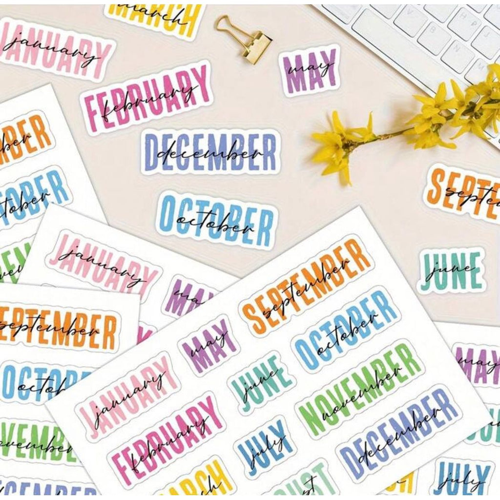Monthly Stickers | Planner & Journal Stickers