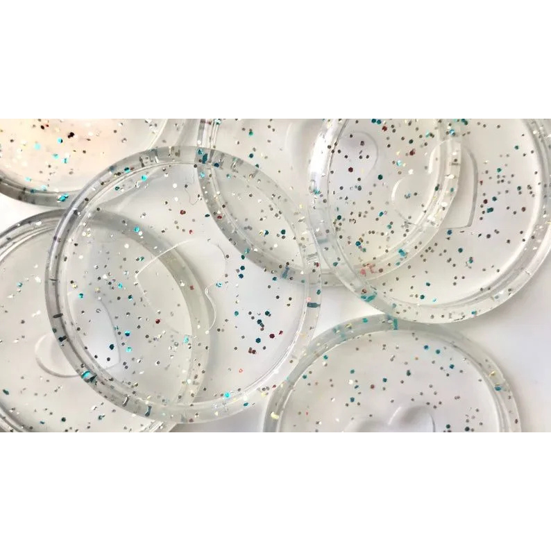 Discbound Glitter Heart Discs - Set of 11