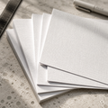 White Linen Paper 250gsm - 50 Sheets