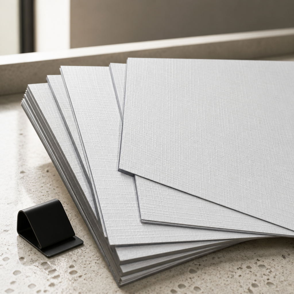 White Linen Paper 250gsm - 50 Sheets