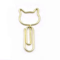 Clips de Papel de Metal con Gatitos | Oro | Paquete de 5