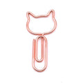 Clips de papel de metal con gatitos | Oro rosa | Paquete de 5