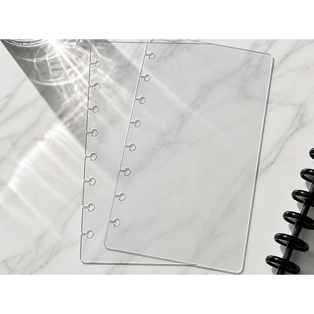 Discbound Planner Cover Set | Crystal Clear Front + Back