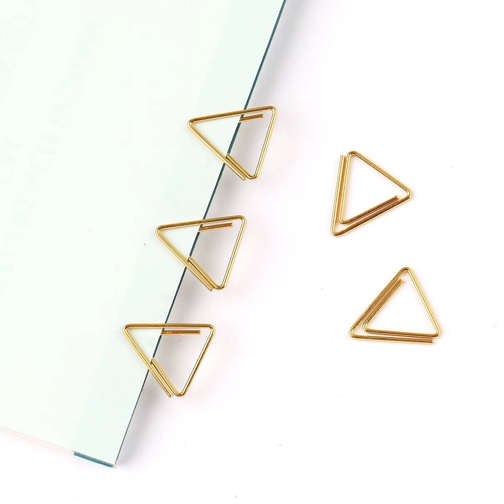 Triangle Paperclip 20mm | Gold