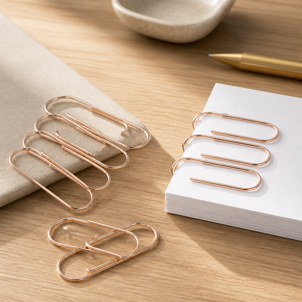 Jumbo Paperclips 50mm | Rose Gold | 5 Pack
