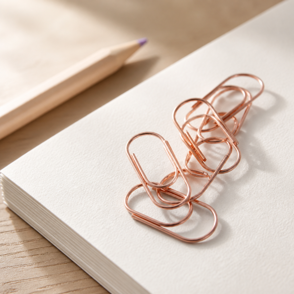 Jumbo Paperclips 50mm | Rose Gold | 5 Pack