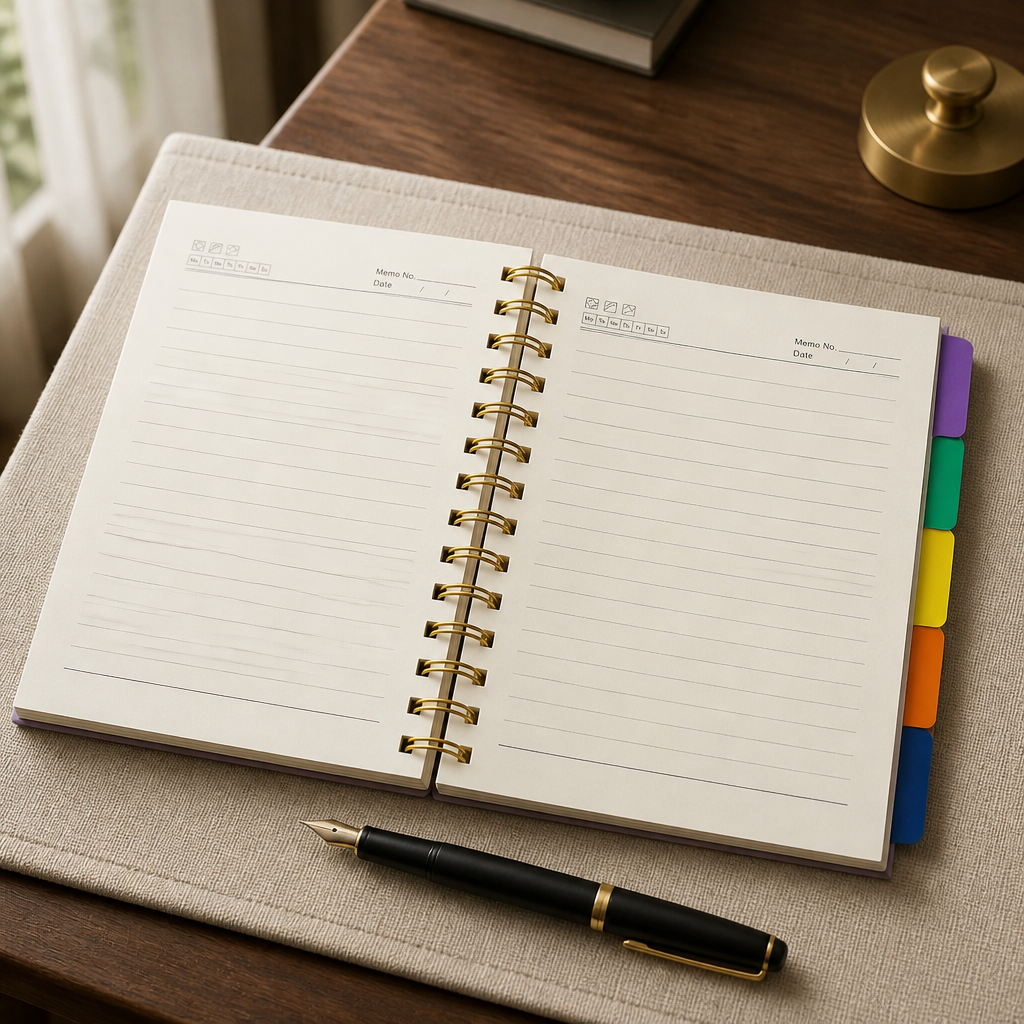 A5 Gold Spiral Notebook | 100gsm | 300 Pages