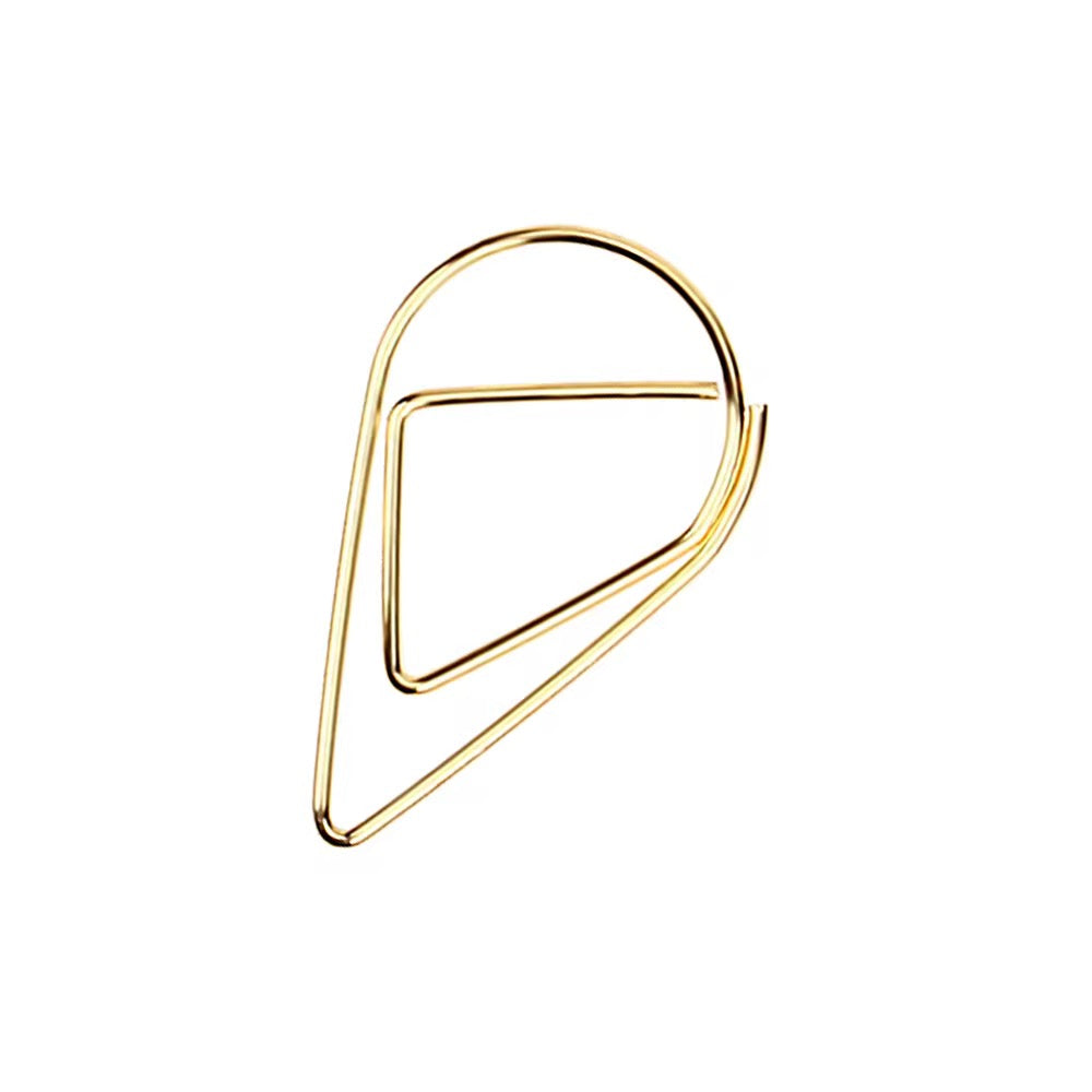 Tear Drop Paperclip 25mm | Gold
