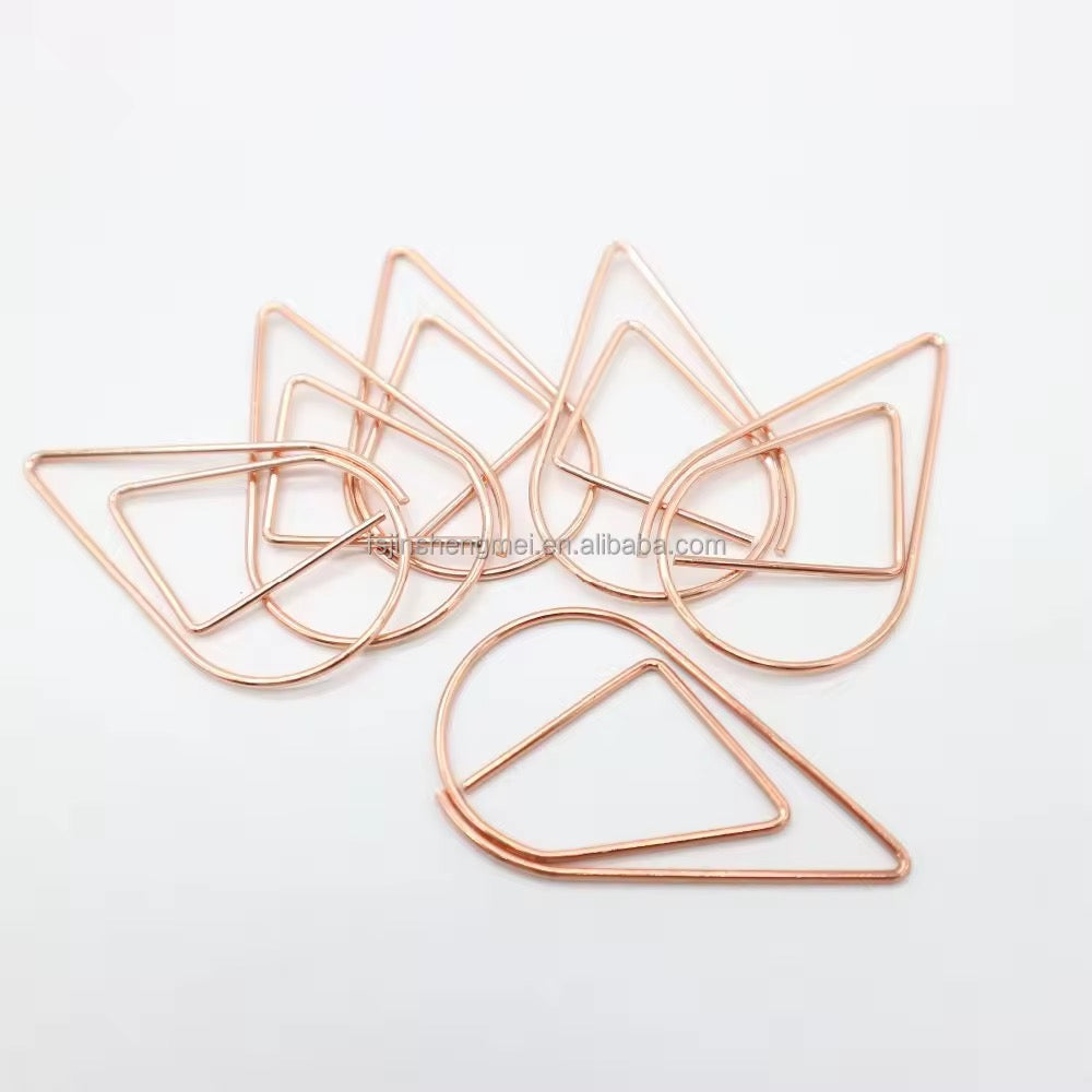 Tear Drop Paperclip 25mm | Rose Gold