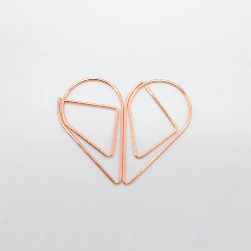 Tear Drop Paperclip 25mm | Rose Gold
