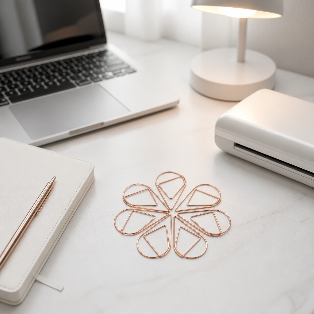 Tear Drop Paperclip 25mm | Rose Gold