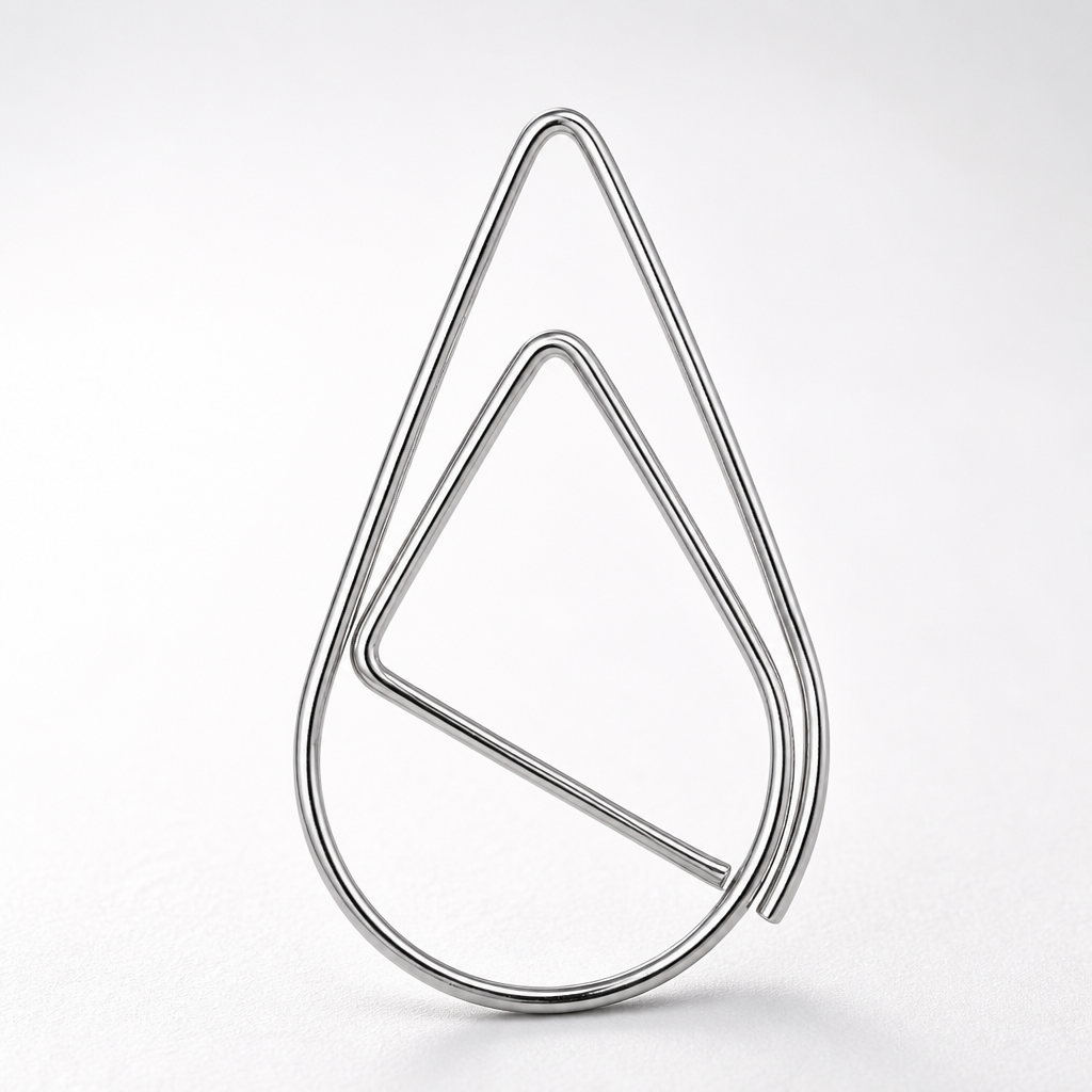 Tear Drop Paperclip 25mm | Silver