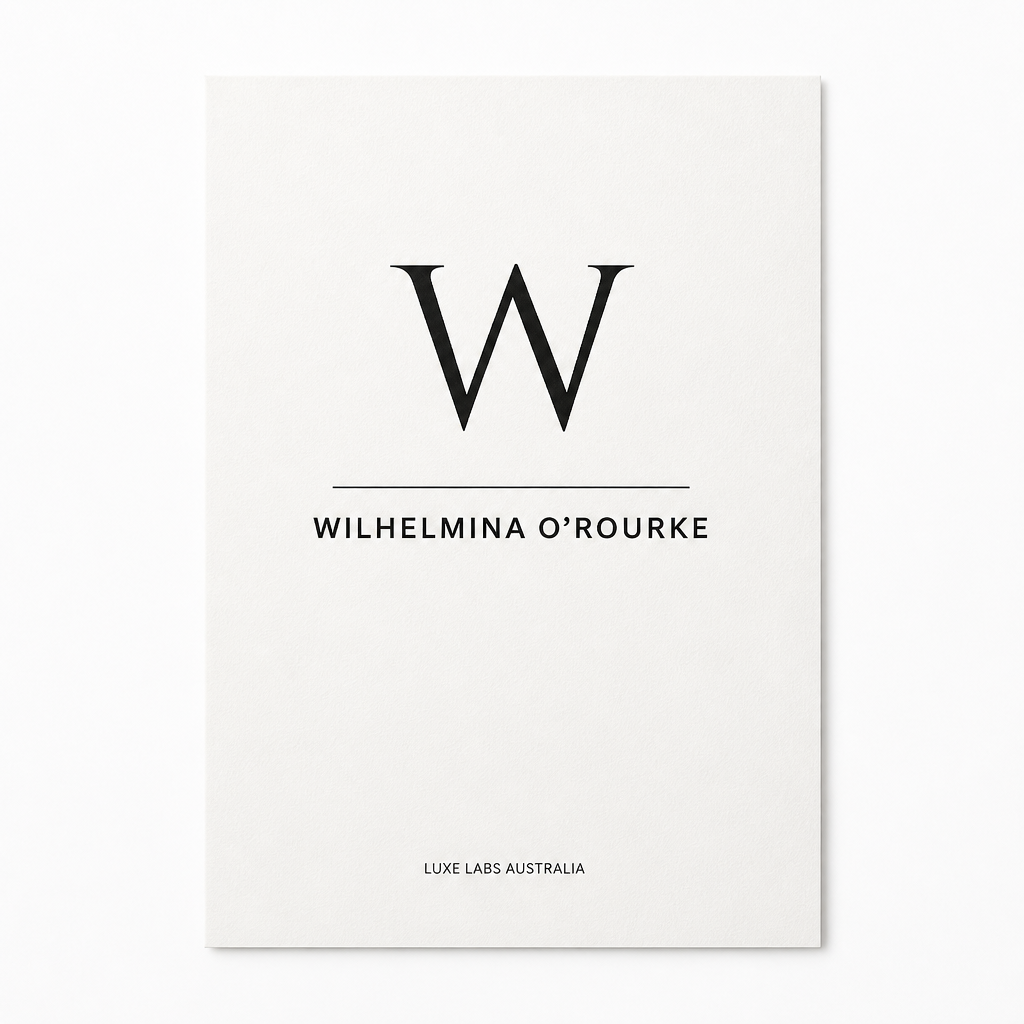 Custom Monogram Vellum Dashboard Overlay | Black Print