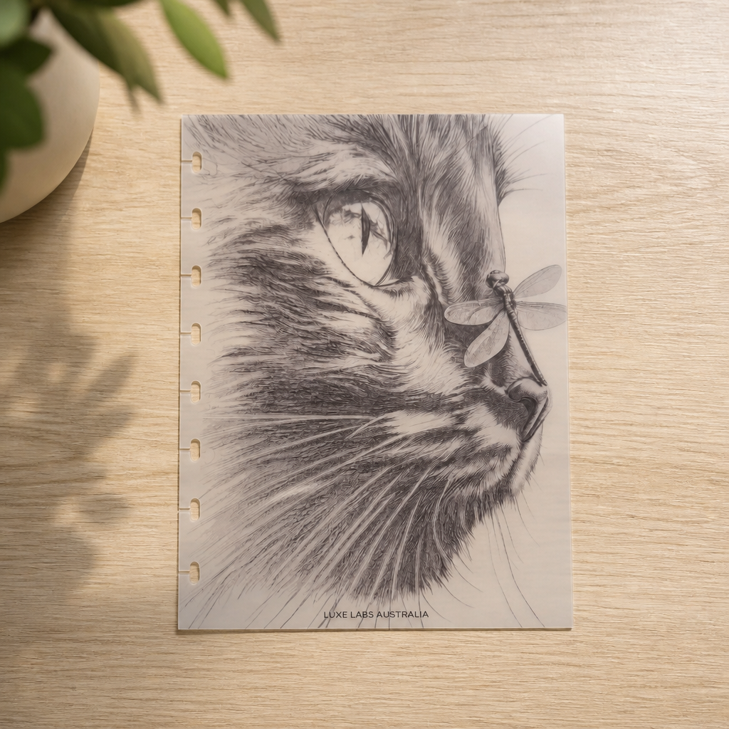 Vellum Dashboard Overlay 160gsm | Wings and Whisker Collection | 5 Dashboard Set