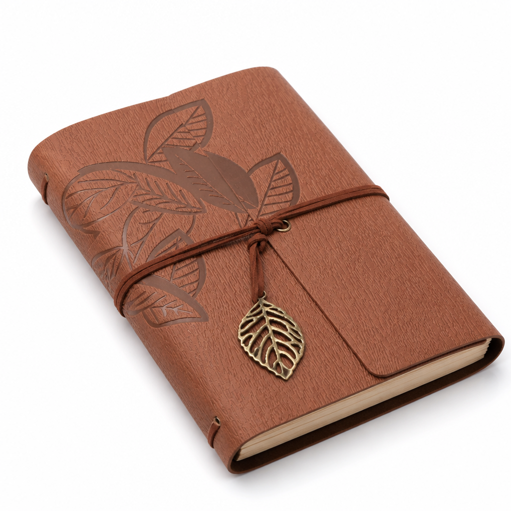 Retro Leather Style Loose Leaf Notebook | A6