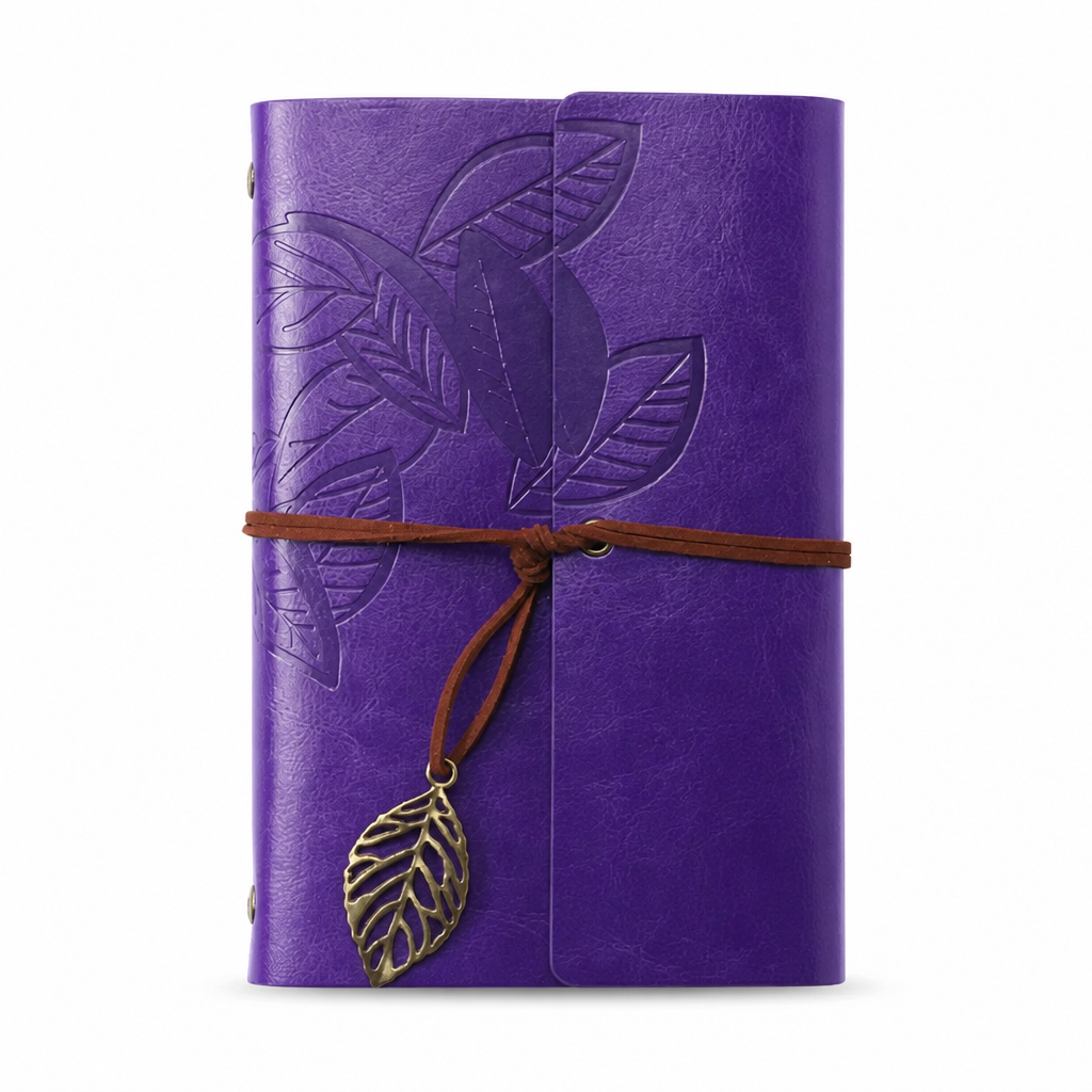 Retro Leather Style Loose Leaf Notebook | A6
