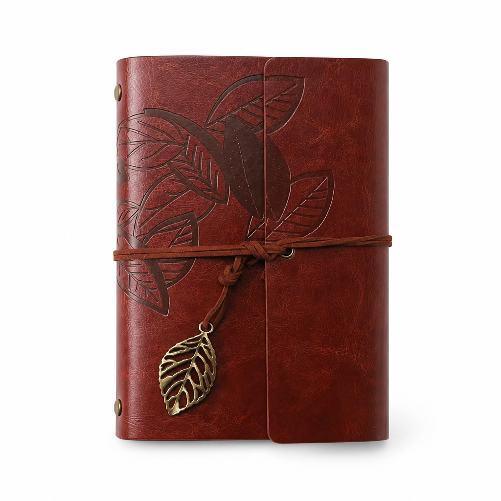 Retro Leather Style Loose Leaf Notebook | A6