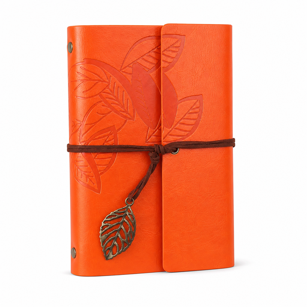 Retro Leather Style Loose Leaf Notebook | A6