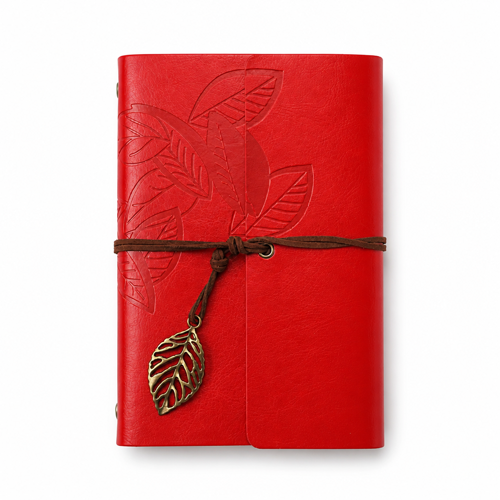 Retro Leather Style Loose Leaf Notebook | A6