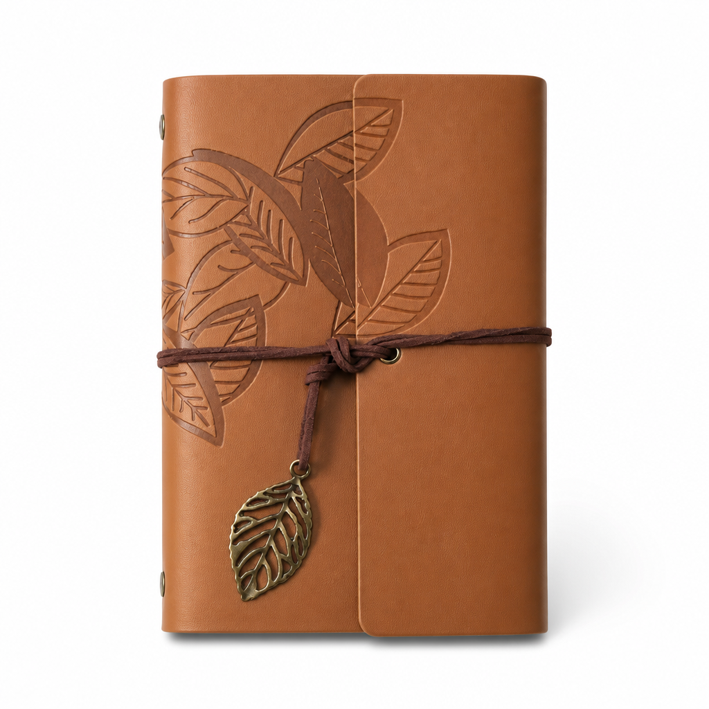 Retro Leather Style Loose Leaf Notebook | A6
