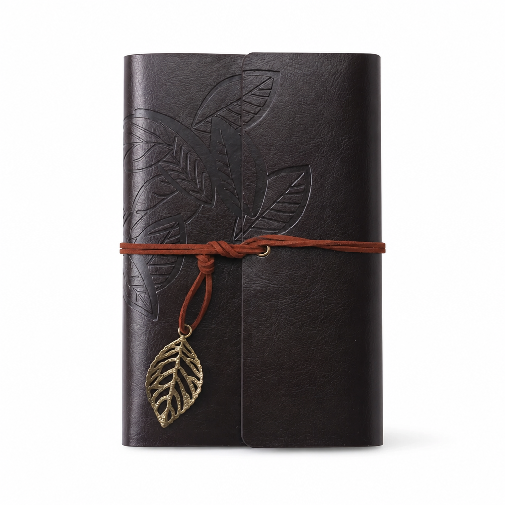 Retro Leather Style Loose Leaf Notebook | A6
