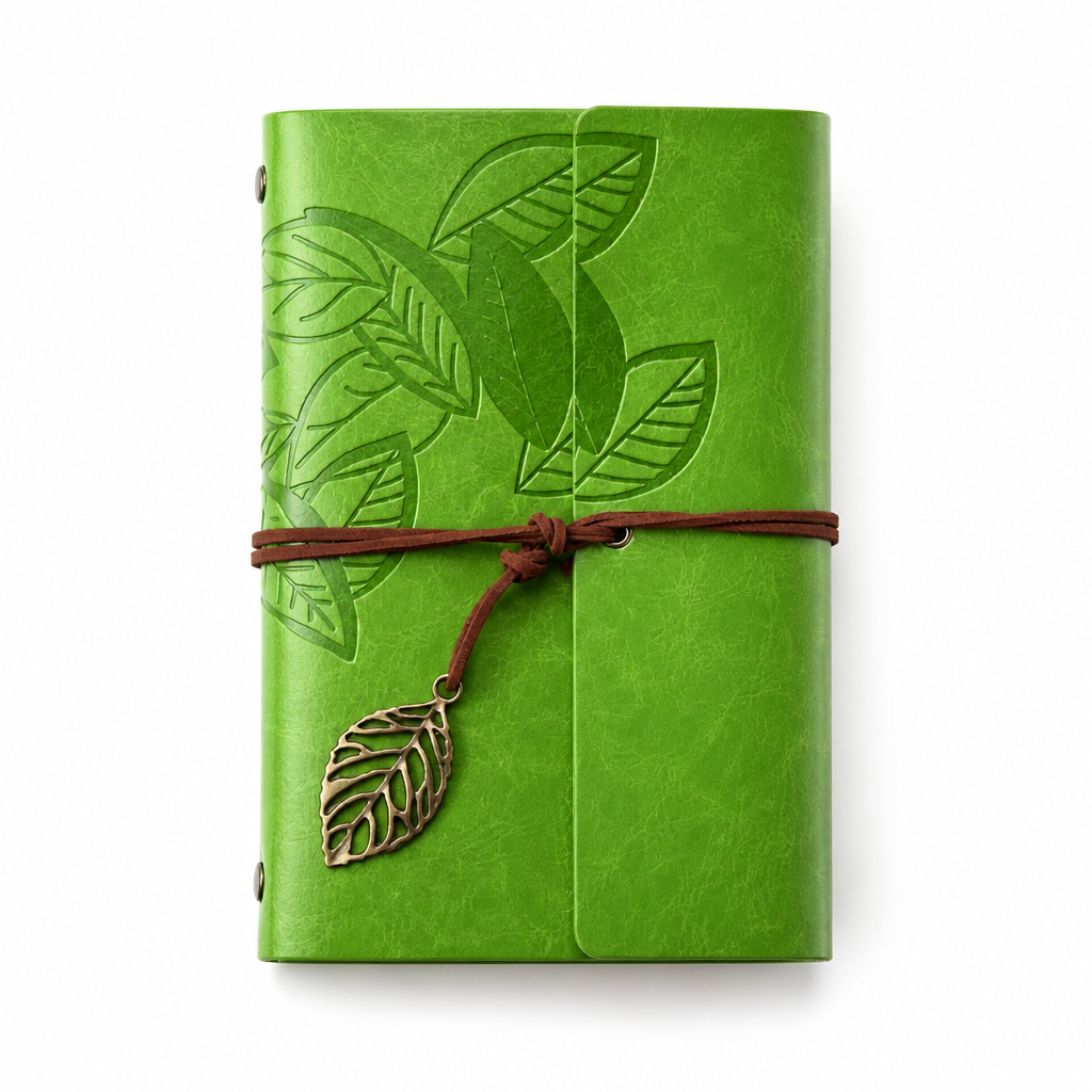 Retro Leather Style Loose Leaf Notebook | A6