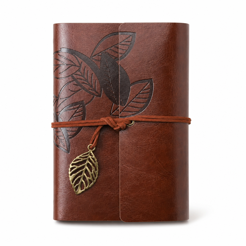 Retro Leather Style Loose Leaf Notebook | A6