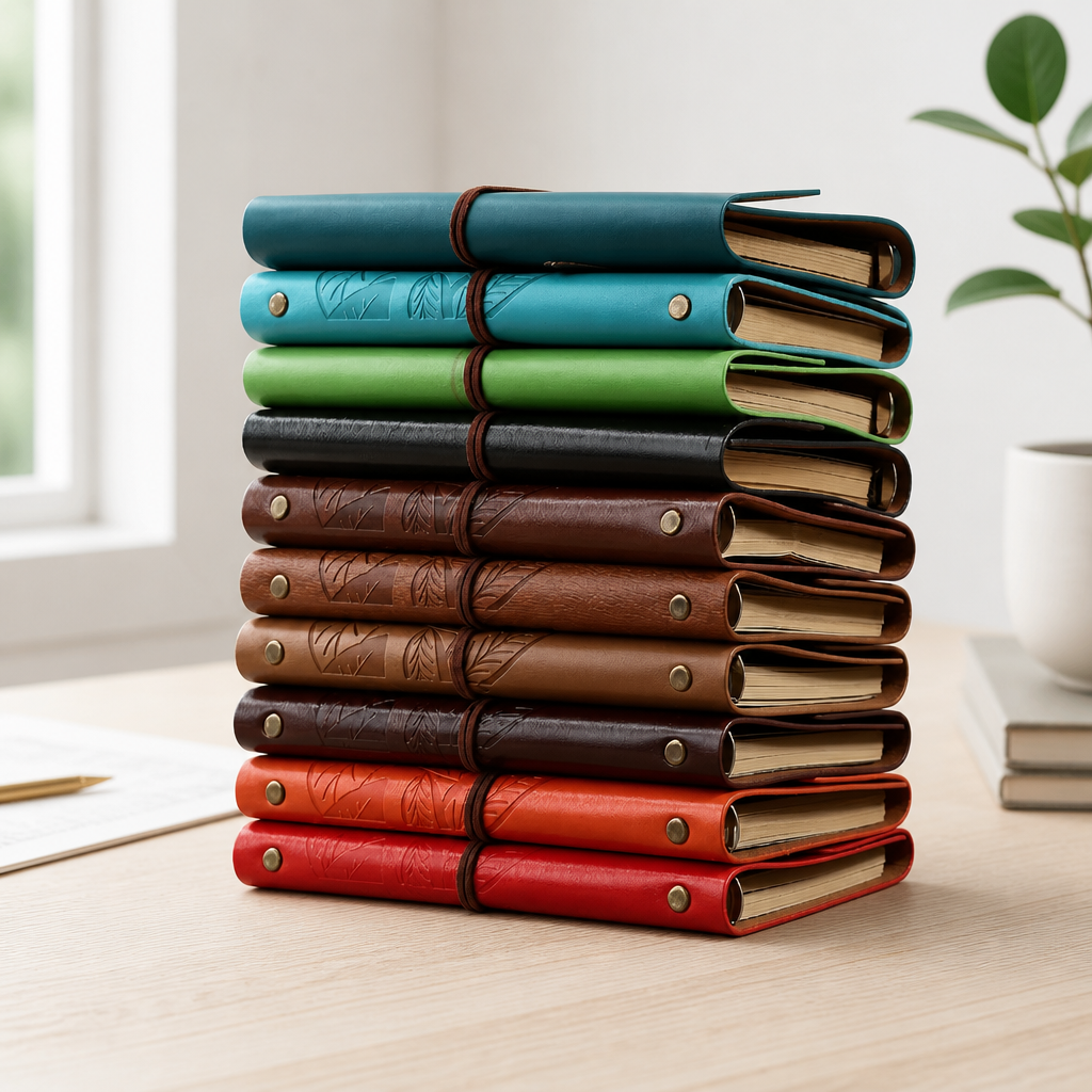 Retro Leather Style Loose Leaf Notebook | A6