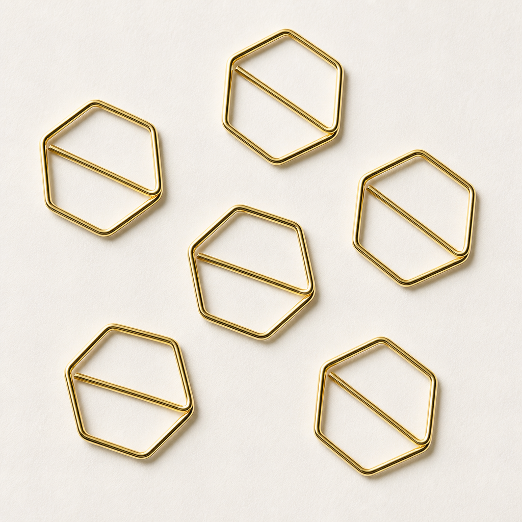 Clips de papel hexagonales | 24mm