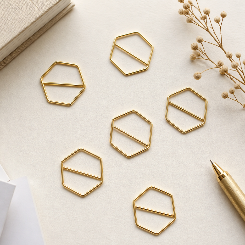 Clips de papel hexagonales | 24mm