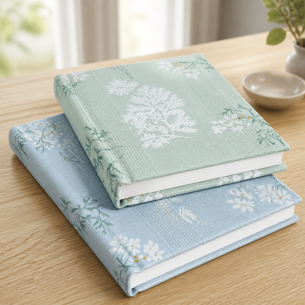 A5 Extra Thick Hardcover Cloth Notebook | Flower Series