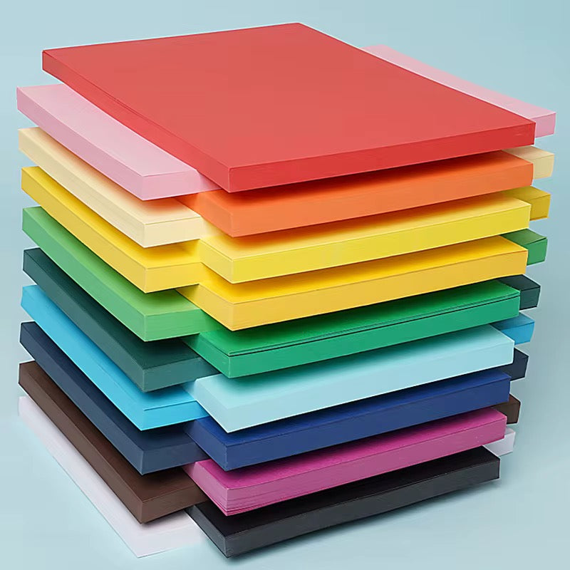 A4 Crafting Paper 120gsm, 160gsm, 180gsm, 230gsm | 10 Colours | 50 Pack