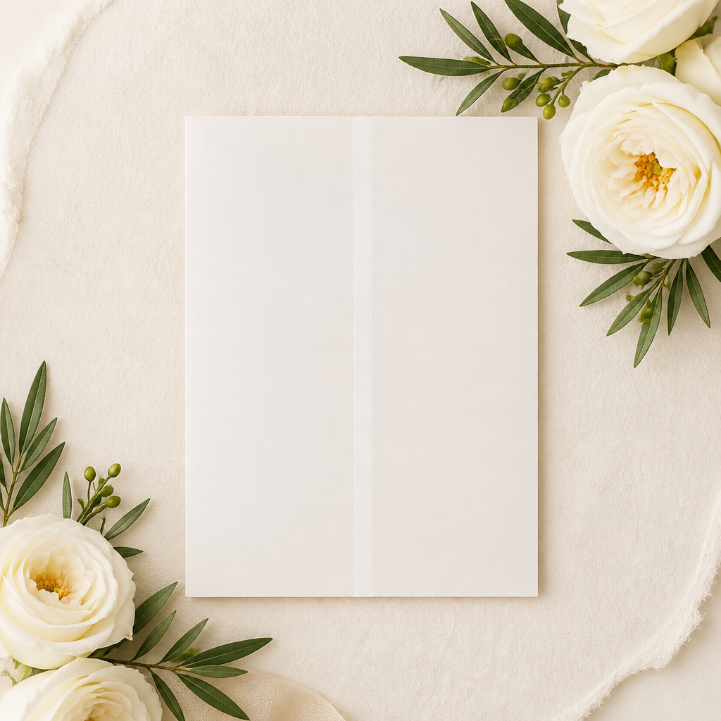 Prefolded 5x7 Vellum Jacket | 130gsm