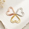 Heart Paperclips | Gold, Rose Gold & Silver