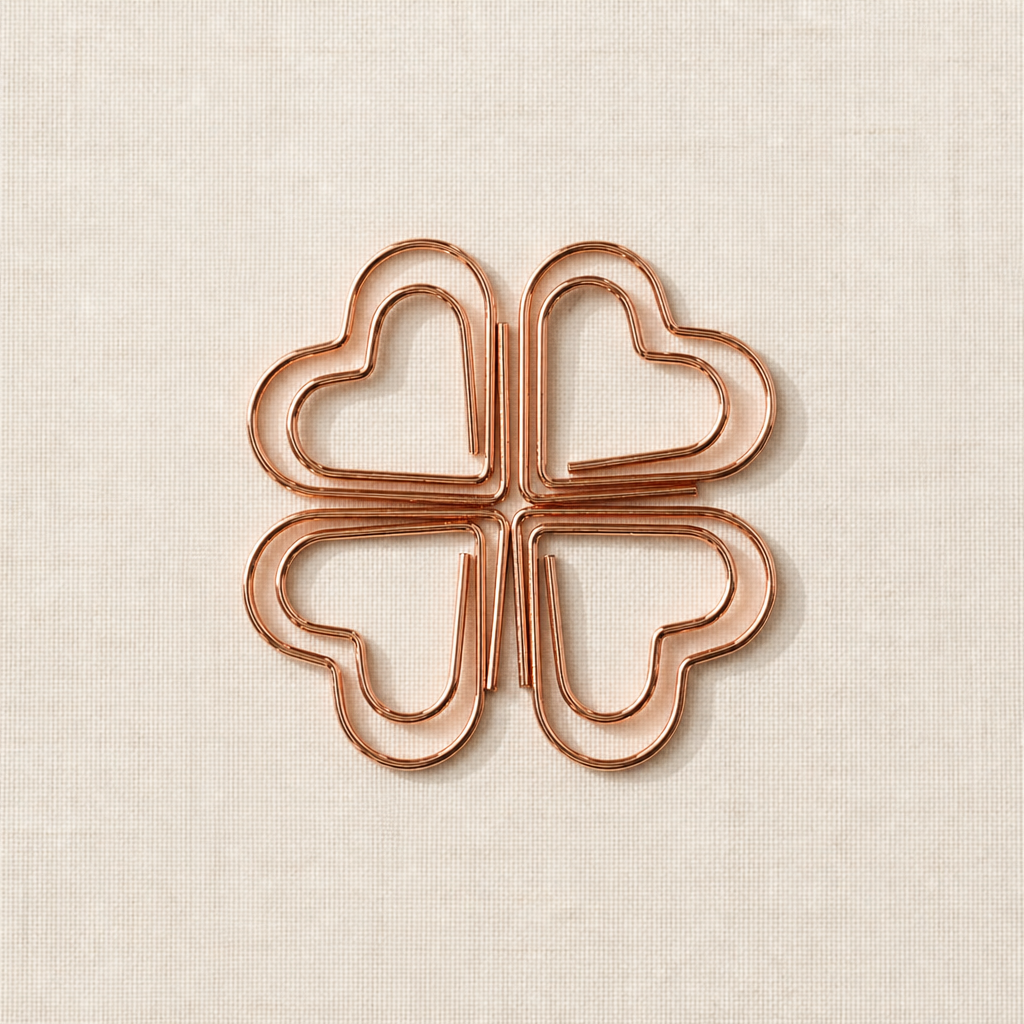 Heart Paperclips | Gold, Rose Gold & Silver