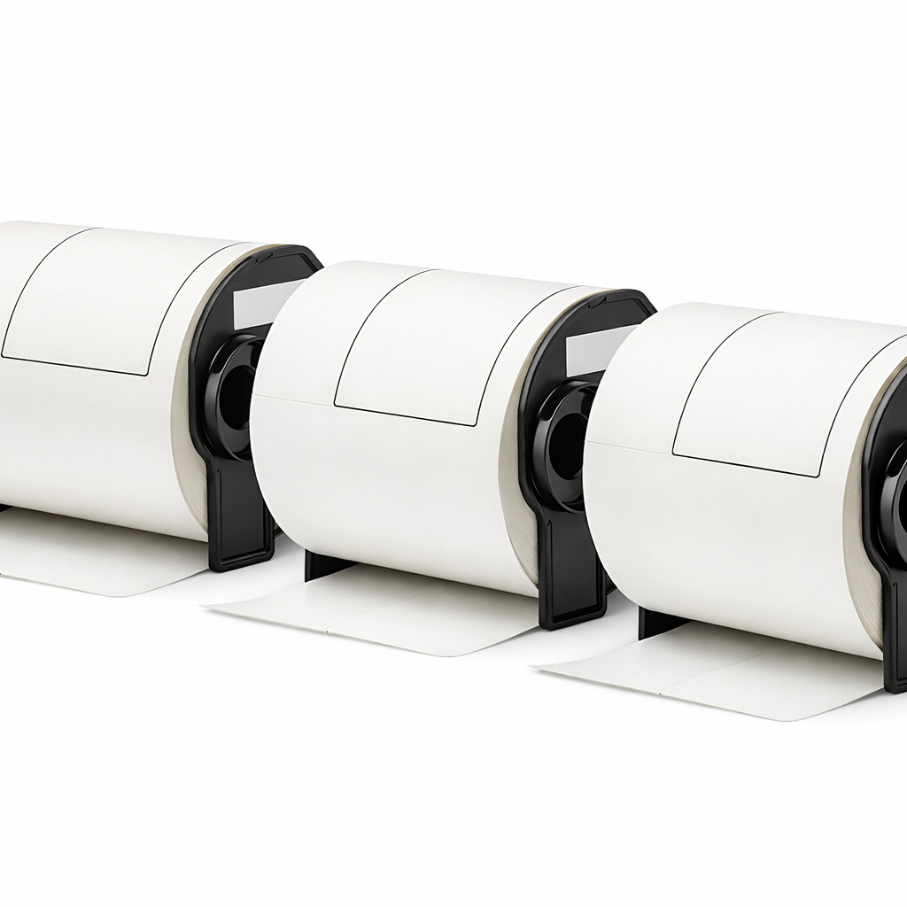 Wide-Format White Thermal Label DK 11247 | Brother QL-1100 Label Machine Compatible | 3 Rolls