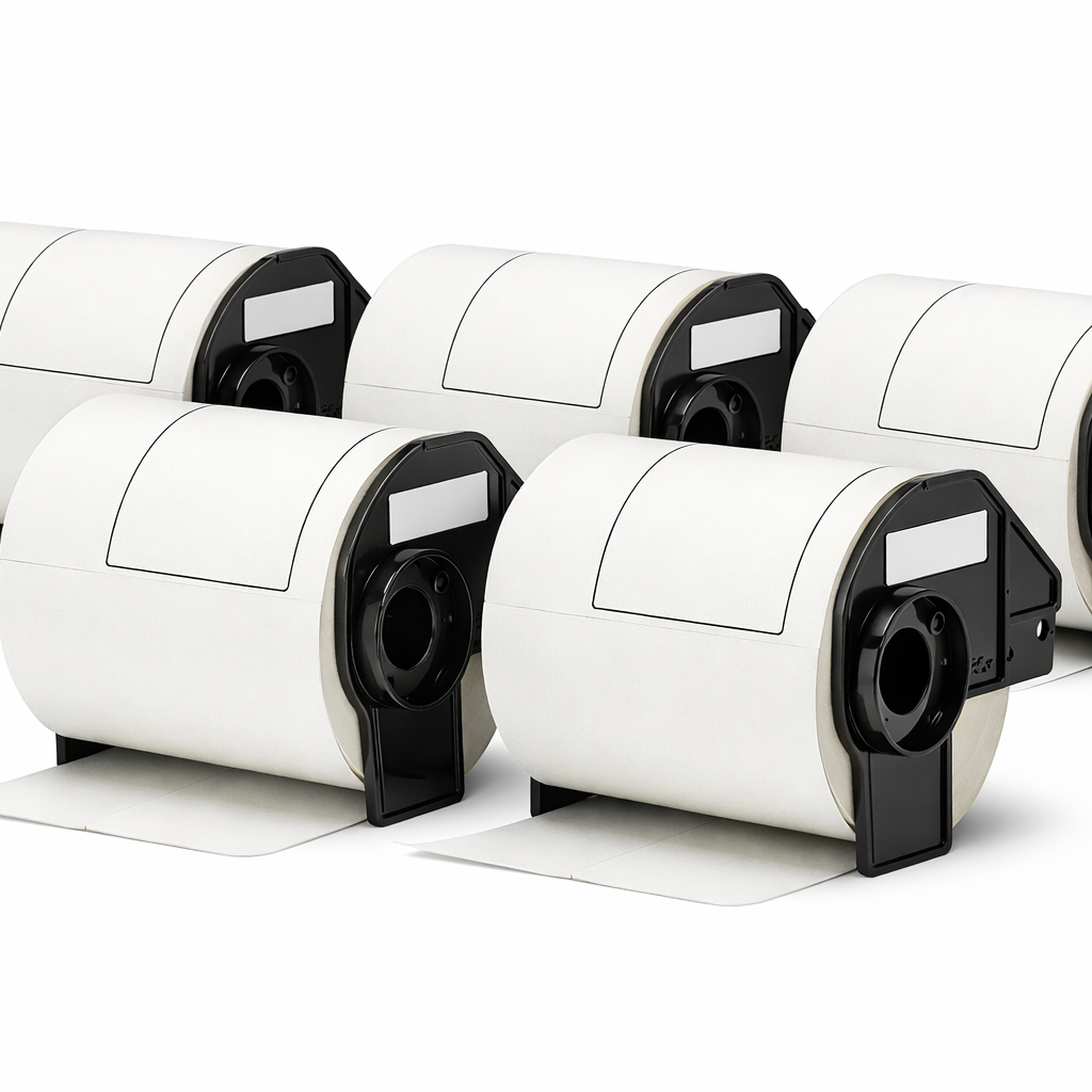Wide-Format White Thermal Label DK 11247 | Brother QL-1100 Label Machine Compatible | 5 Rolls